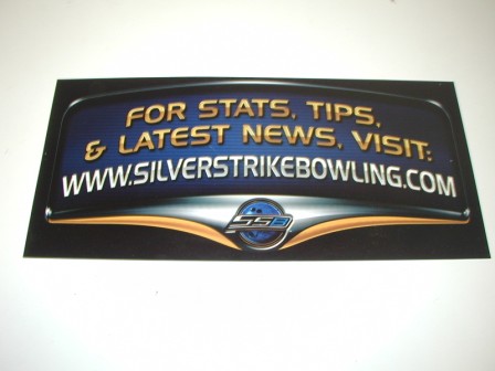 Silver Strike Bowling Promo Marquee  (11 X 5 1/8) $14.99